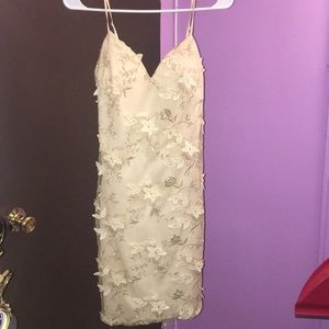 Ivory/gold dress!